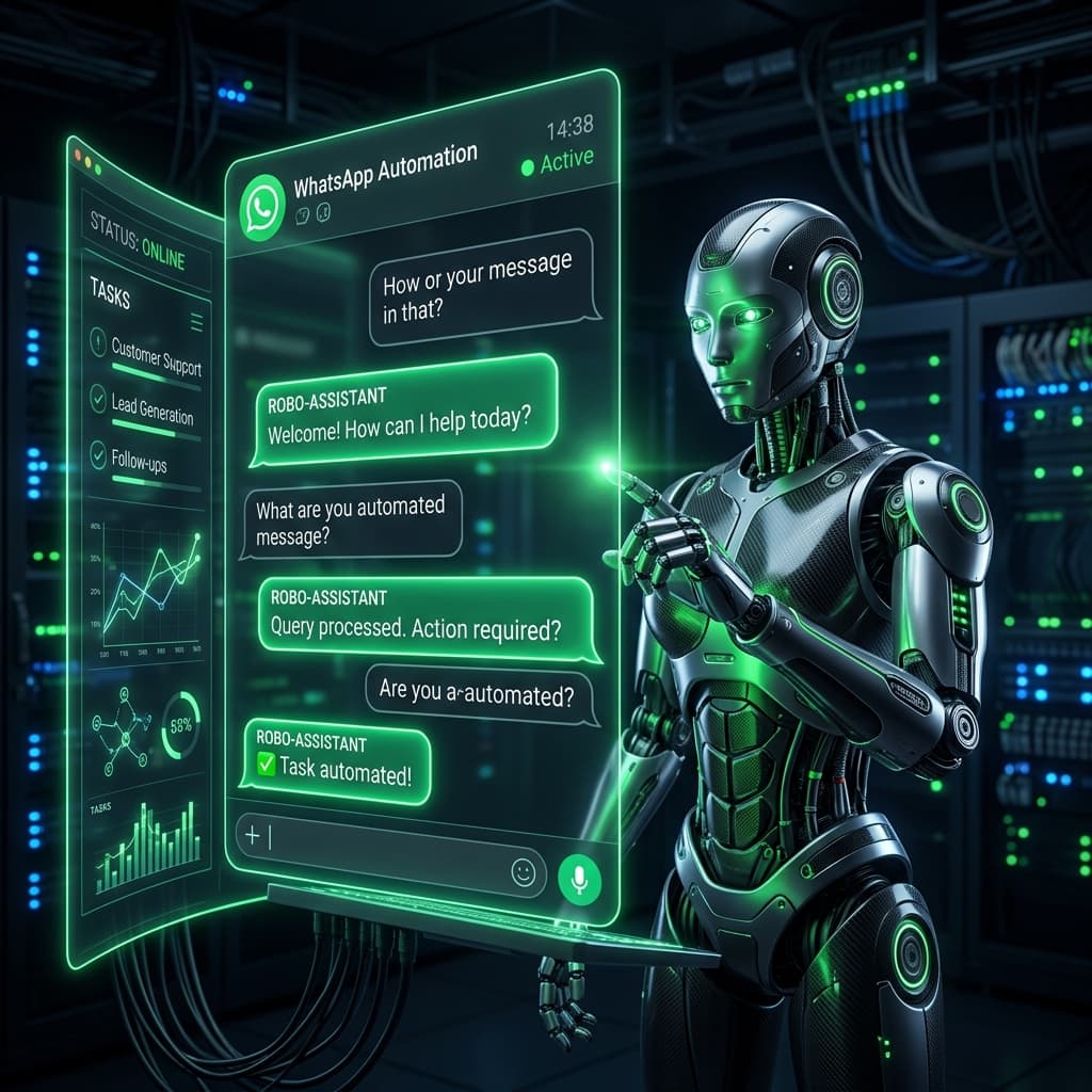 أتمتة الواتساب: الموظف الذي لا ينام ولا يطلب راتباً شهرياً!