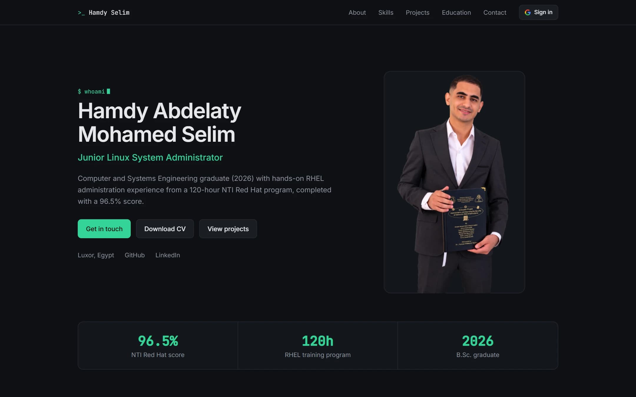 Hamdy Selim Portfolio